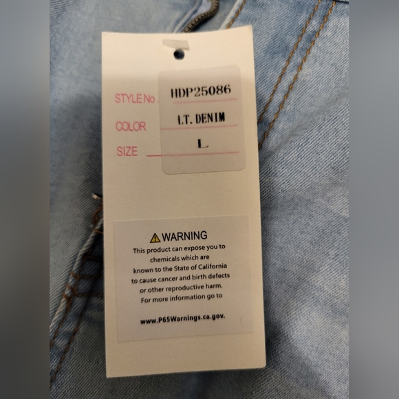 Hot & Delicious Denim Skinny Jeans Distressed Style - Picture 3 of 3